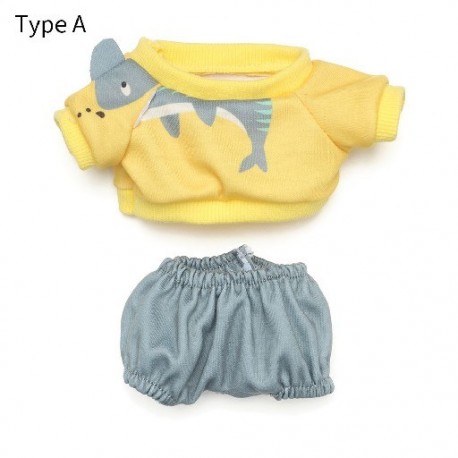 Szín: A típus - 20 cm-es lány ajándék baba kiegészítők barkács ruha öltöny játék ruha Öltöztes hétköznapi