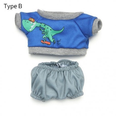 Szín: B típus - 20 cm-es lány ajándék baba kiegészítők barkács ruha öltöny játék ruha Öltöztes hétköznapi