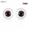 Szín: szín2-24mm - 1 pár valósághű félkerek üreges hátú műszemek szemgolyók barkácsolás Halloween kellékek horror