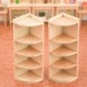 Fehér szín - Játékok dekoráció mini fabútor modell miniatűr szekrény modell tároló sarokszekrény szimuláció