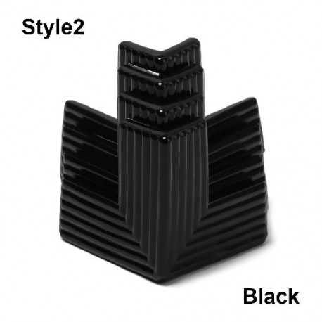 Szín: fekete-style2 - 4 db puha biztonsági íróasztal Baba ütközésgátló szalagos asztal sarokvédő sarokvédők