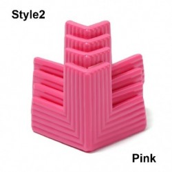 Szín: Pink-style2 - 4 DB puha biztonsági íróasztal baba ütközésgátló szalagos asztal sarokvédő sarokvédők