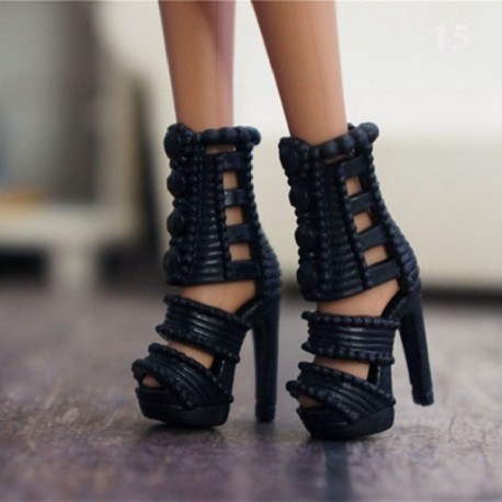 Szín: 15 - NK Akciós babacipők Színes aranyos sarkúak Divatos vállfák Barbie babához Kiegészítők Kiváló minőségű