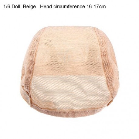 Szín: 16-17cm-1-6 Baba - Több méretű parókajáték 1/3 1/4 1/6 baba barkácstartozékok hajháló háló fix haj