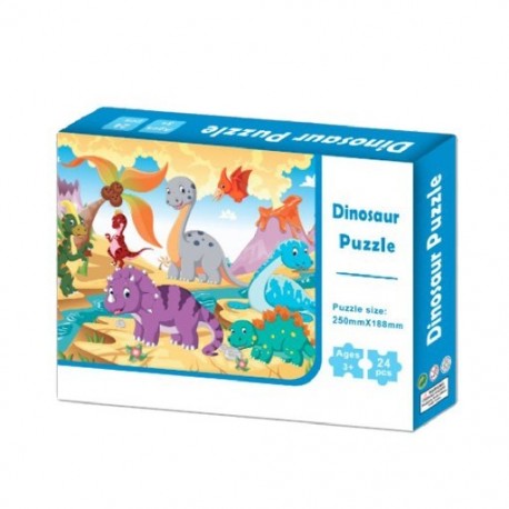 Szín: 1 dinoszaurusz - 24 részes játékok gyerekeknek rajzfilm oktatási agy kirakós játék 24 részes DIY kirakós játék
