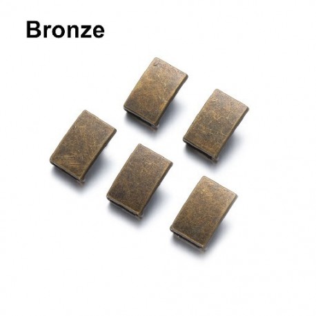 Szín: bronz - 5db Kiváló minőségű 12,5*8 mm-es fém Ultra-kis barkácscipő Ruhák Varrás Kiegészítők Övcsat