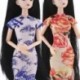 Szín: 3 - Kézzel készített 30 cm-es baba kiegészítők Egyedi ruha ruhák hagyományos kínai ruhákhoz Cheongsam stílusú