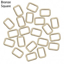 Szín: bronz - 20db 4 mm-es Mini Ultra-kicsi háromszorítós babatáska csattartozékok babatáska négyzetes/háromszögű