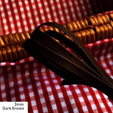 Szín: sötétbarna - 3 mm - Kiváló minőségű hossz 50 cm szuper mini kézzel készített öv anyag baba derék övek