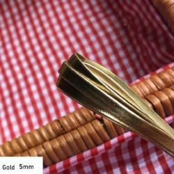 Szín: arany-5 mm - Kiváló minőségű hossz 50 cm szuper mini kézzel készített öv anyag baba derék övek gyerekek