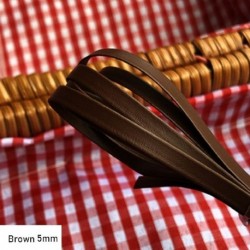 Szín: barna-5mm - Kiváló minőségű hossz 50 cm szuper mini kézzel készített öv anyag baba derék övek gyerekek