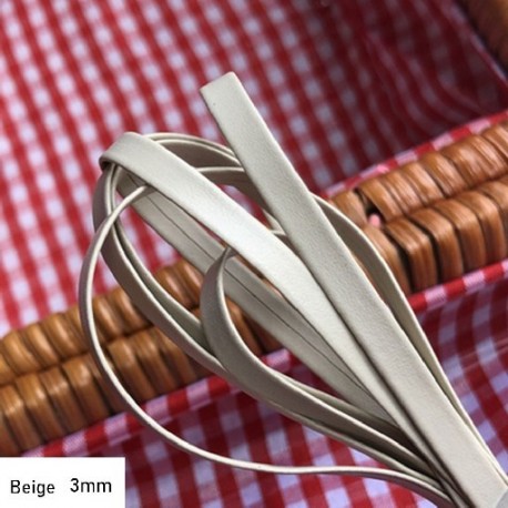 Szín: bézs-3 mm - Kiváló minőségű hossz 50 cm szuper mini kézzel készített öv anyag baba derék övek gyerekek