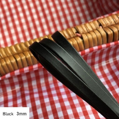 Szín: fekete-3 mm - Kiváló minőségű hossz 50 cm szuper mini kézzel készített öv anyag baba derék övek gyerekek