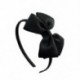 Fekete szín - Bowknot Boutique Tiara kislányok szatén szalag fejpántok fejfedők haj karika masni hajpánt gyerek haj