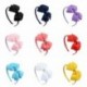 Fekete szín - Bowknot Boutique Tiara kislányok szatén szalag fejpántok fejfedők haj karika masni hajpánt gyerek haj