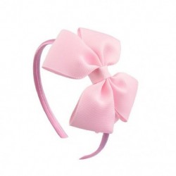 Szín: rózsaszín - Bowknot Boutique Tiara kislányok szatén szalag fejpántok fejfedők haj karika masni hajpánt gyerekek
