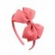 Szín: görögdinnye vörös - Bowknot Boutique Tiara kislányok szatén szalag fejpántok fejfedők haj karika masni hajpánt