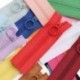 Szín: 10 - 5db/készlet Mini cipzáras babaruha cipzár barkács kézzel varrás scrapbooking ruha Kerek fejes cipzárok