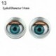 Szín: 13 - Doll Activity Eyes Doll Eye Kiegészítők szempillákkal Doll Rolling Eyeballs Simulation Active Eyeball DIY Doll
