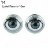 Szín: 14 - Doll Activity Eyes Doll Eye kiegészítők szempillákkal Doll Rolling Eyeballs Simulation Active Eyeball DIY Doll