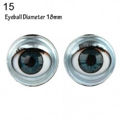 Szín: 15 - Doll Activity Eyes Doll Eye kiegészítők szempillákkal Doll Rolling Eyeballs Simulation Active Eyeball DIY Doll