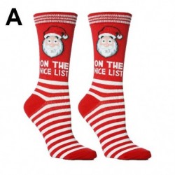 Szín: A - Karácsonyi ajándék vastagság pamut kötött karácsonyi vicces zokni Mikulás harisnya karácsonyi zokni Férfi