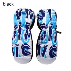 Fekete szín - Téli Gyerekek Fiúk Lányok Rajzfilm Csúszásmentes Sport Ujjatlan Vastag Meleg Vízálló Gyerek Síkesztyűk