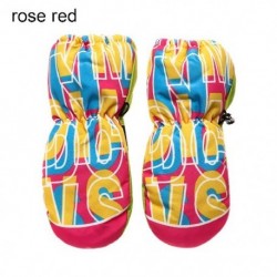 Szín: rózsa vörös - Téli Gyerekek Fiúk Lányok Rajzfilm Csúszásmentes Sport Ujjatlan Vastag Meleg Vízálló Gyerekek