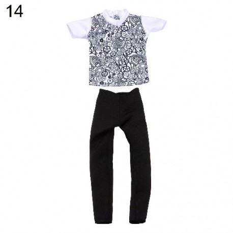 Szín: 14 - 29 cm-es, kézzel készített babához, 2022 Új Prince Baba Kiegészítők Babaruha Ruhakészlet Alkalmi viselet