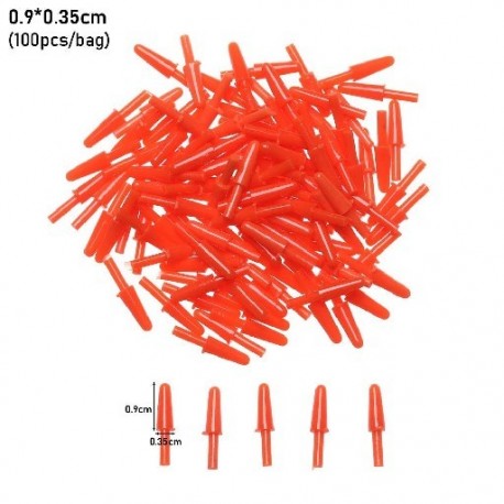 Szín: 0,9x0,35 cm - 100db/zsák Legújabb Babák Bábos Műanyag Kiegészítők Barkácsolás Babaorrok Varrás Kézműves