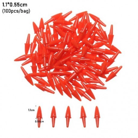 Szín: 1,1x0,55 cm - 100db/zsák Legújabb Babák Bábos Műanyag Kiegészítők Barkácsolás Babaorrok Varrás Kézműves