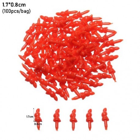 Szín: 1,7x0,8 cm - 100db/zsák Legújabb Babák Bábos Műanyag Kiegészítők Barkácsolás Babaorrok Varrás Kézműves