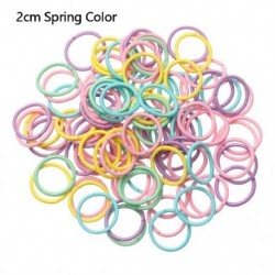 Szín: 3 - 100db/csomag Aranyos Kislány Lófarok Hajtartó Haj Kiegészítők Mini Vékony Elasztikus Gumiszalagok Gyerekek