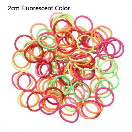 Szín: 4 - 100db/csomag Aranyos Kislány Lófarok Hajtartó Haj Kiegészítők Mini Vékony Elasztikus Gumiszalagok Gyerekek