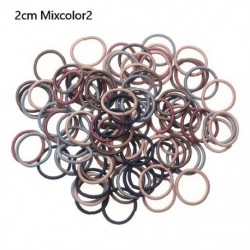 Szín: 6 - 100db/csomag Aranyos Kislány Lófarok Hajtartó Haj Kiegészítők Mini Vékony Elasztikus Gumiszalagok Gyerekek