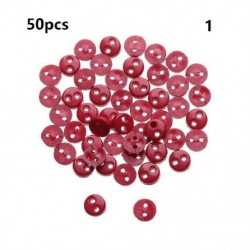 Szín: 1 - 50db 4mm-es cukorka színű minigombok babacipők miniatűr műanyag csatok ruházat varrás csat ajándék barkács