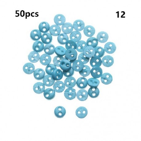 Szín: 12 - 50 db 4 mm-es cukorka színű mini gombok babacipők miniatűr műanyag csatok ruházat varrás csat ajándék