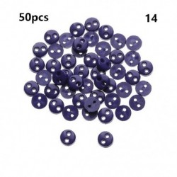 Szín: 14 - 50 db 4 mm-es cukorka színű mini gombok babacipők miniatűr műanyag csatok ruházat varrás csat ajándék