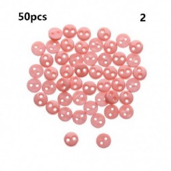 Szín: 2 - 50db 4mm-es cukorka színű minigombok babacipők miniatűr műanyag csatok ruházat varrás csat ajándék barkács