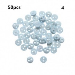Szín: 4 - 50db 4mm-es cukorka színű minigombok babacipők miniatűr műanyag csatok ruházat varrás csat ajándék barkács
