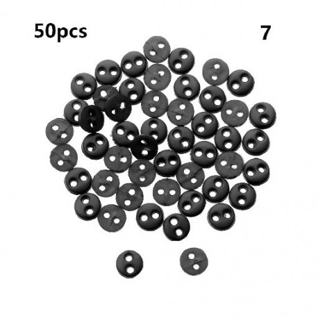 Szín: 7 - 50db 4mm-es cukorka színű minigombok babacipők miniatűr műanyag csatok ruházat varrás csat ajándék barkács
