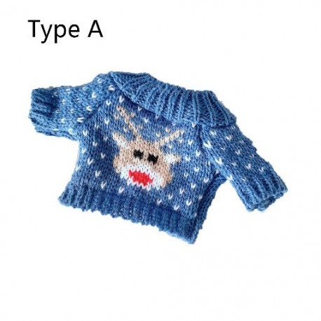 Szín: A típus - 1 db aranyos babaruha pulóver babaruha kiegészítők 20 cm-es babához való gyerekeknek ajándékok