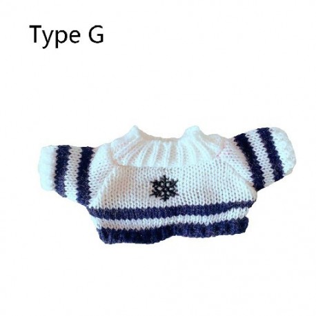 Szín: G típus - 1 db aranyos babaruha pulóver babaruha kiegészítők 20 cm-es babához való gyerekeknek ajándékok