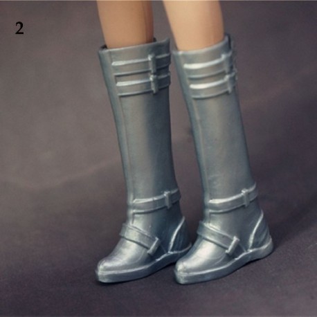 Szín: 2 - 30 cm baba láb hossz 2 cm női divat hosszú térd csizma Hero Dolls csizma baba cipő Kiegészítők