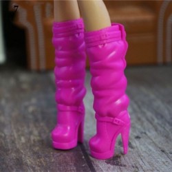 Szín: 7 - 30 cm baba láb hossz 2 cm női divat hosszú térd csizma Hero Dolls csizma baba cipő Kiegészítők