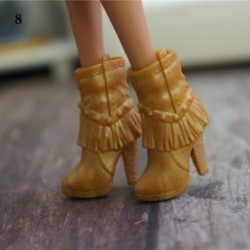 Szín: 8 - 30 cm baba láb hossz 2 cm női divat hosszú térd csizma Hero Dolls csizma baba cipő Kiegészítők