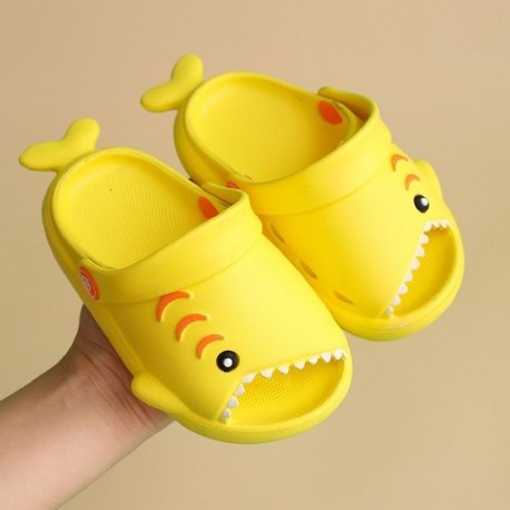 Szín: sárga - Aranyos strandpapucs lányok szabadtéri alkalmi fiúk rajzfilm cipők cápasandálok