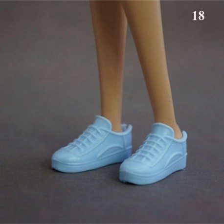 Szín: 18 - NK Akciós babacipők Színes aranyos sarkúak Divatos vállfák Barbie babához Kiegészítők Kiváló minőségű