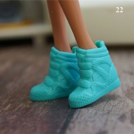 Szín: 22 - NK Akciós babacipők Színes aranyos sarkúak Divatos vállfák Barbie babához Kiegészítők Kiváló minőségű