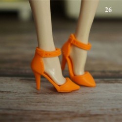 Szín: 26 - NK Akciós babacipők Színes aranyos sarkúak Divatos vállfák Barbie babához Kiegészítők Kiváló minőségű